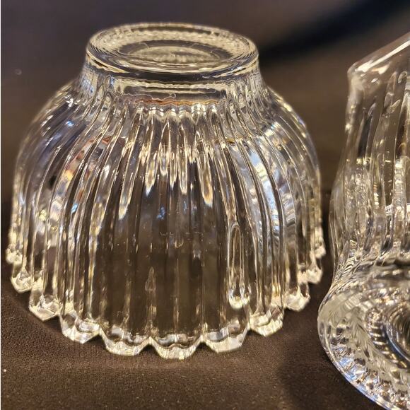 Vintage Mikasa Crystal Creamer n Covered Sugar in Royal Suite - Picture 9 of 11